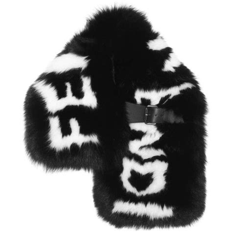 fendi buckle fur scarf|Scarf .